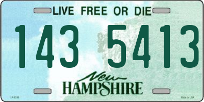 NH license plate 1435413