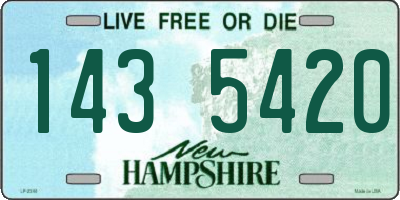 NH license plate 1435420