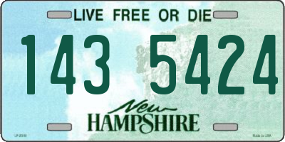 NH license plate 1435424