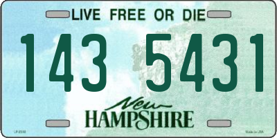 NH license plate 1435431