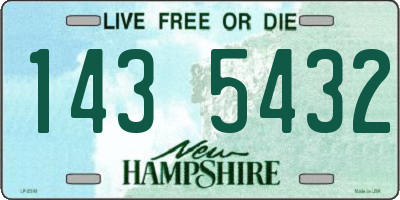 NH license plate 1435432