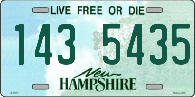 NH license plate 1435435