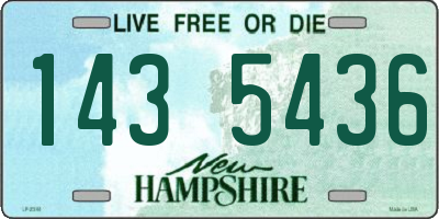 NH license plate 1435436