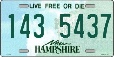 NH license plate 1435437