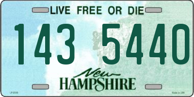 NH license plate 1435440