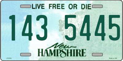 NH license plate 1435445