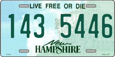 NH license plate 1435446