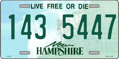 NH license plate 1435447
