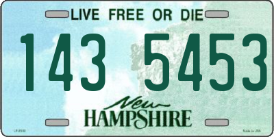 NH license plate 1435453