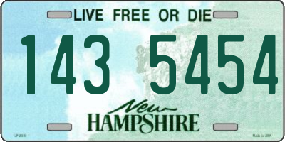 NH license plate 1435454