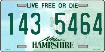 NH license plate 1435464