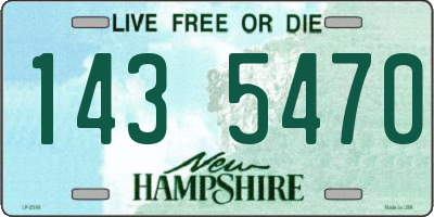 NH license plate 1435470