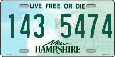 NH license plate 1435474