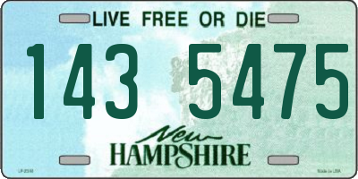 NH license plate 1435475
