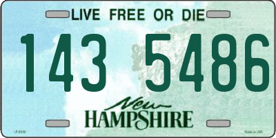 NH license plate 1435486