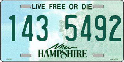 NH license plate 1435492