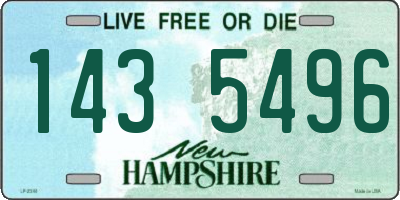 NH license plate 1435496