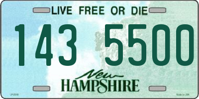 NH license plate 1435500