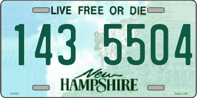 NH license plate 1435504
