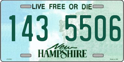 NH license plate 1435506
