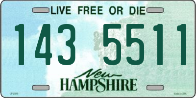 NH license plate 1435511