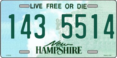 NH license plate 1435514