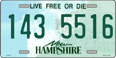 NH license plate 1435516