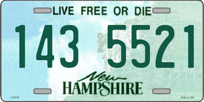 NH license plate 1435521