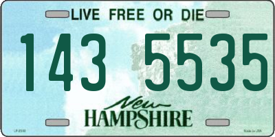 NH license plate 1435535