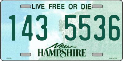 NH license plate 1435536