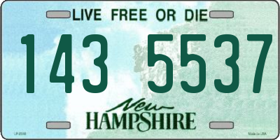 NH license plate 1435537