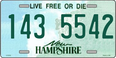 NH license plate 1435542