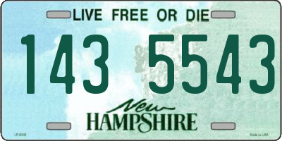 NH license plate 1435543
