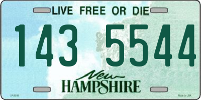 NH license plate 1435544