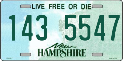 NH license plate 1435547