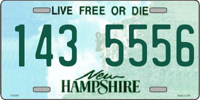 NH license plate 1435556