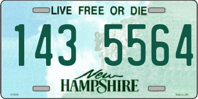 NH license plate 1435564