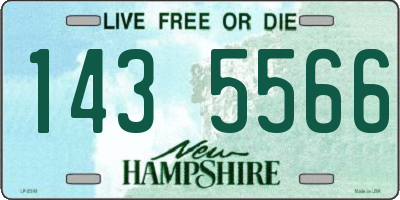 NH license plate 1435566