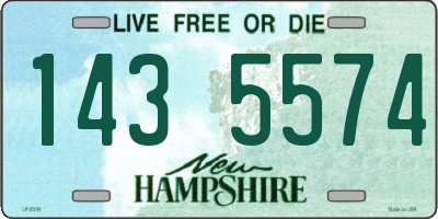NH license plate 1435574