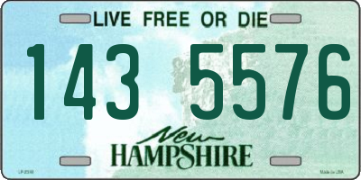 NH license plate 1435576