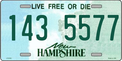 NH license plate 1435577