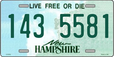 NH license plate 1435581