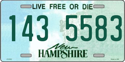 NH license plate 1435583