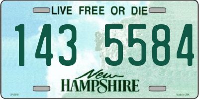 NH license plate 1435584