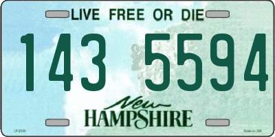 NH license plate 1435594
