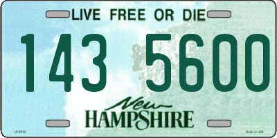NH license plate 1435600