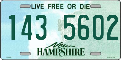 NH license plate 1435602