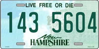 NH license plate 1435604