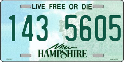 NH license plate 1435605