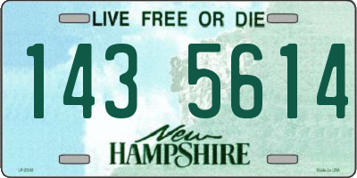 NH license plate 1435614